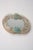1950s Small Vintage Venetian Murano Glass Wall Mirror with Turquoise Flowers, 1950s For Sale - Image 5 of 6