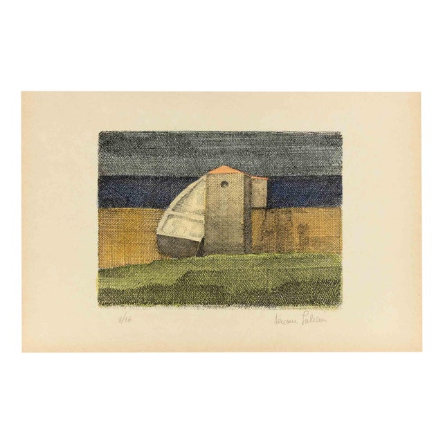 Alcione Gubellini, Seascape, Etching, Mid-20th Century For Sale