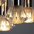 Minimalist Cascade Lamp with Five Faceted Glass Shades and Chrome, 1970s For Sale - Image 4 of 8