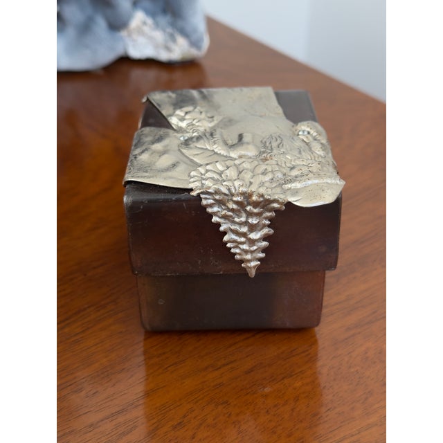 Mexican Jan Barboglio Collectible St. Nicholas Santa Claus Box For Sale - Image 3 of 8