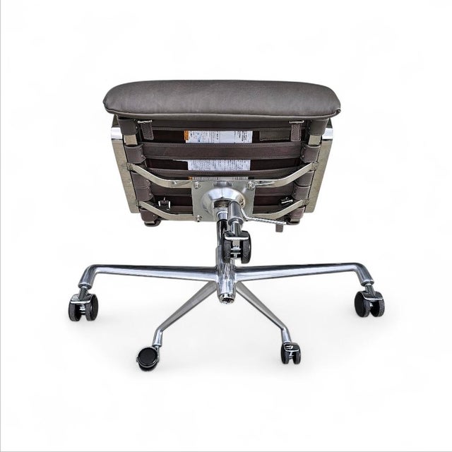 Restoration Hardware Oviedo Leather Desk Office Chair For Sale - Image 15 of 18