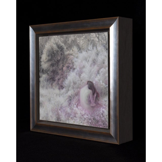 Figurative Nature|Figure 1 2024 by Matthew Alfonso Durante | Acrylic on clay-coated panel Figure in a natural setting. For Sale - Image 3 of 5