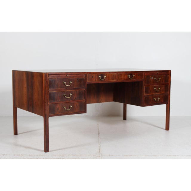 Mid-Century Modern Writing Desk in Rosewood from Geog Kofoeds Møbeletabl., 1950s For Sale - Image 3 of 18