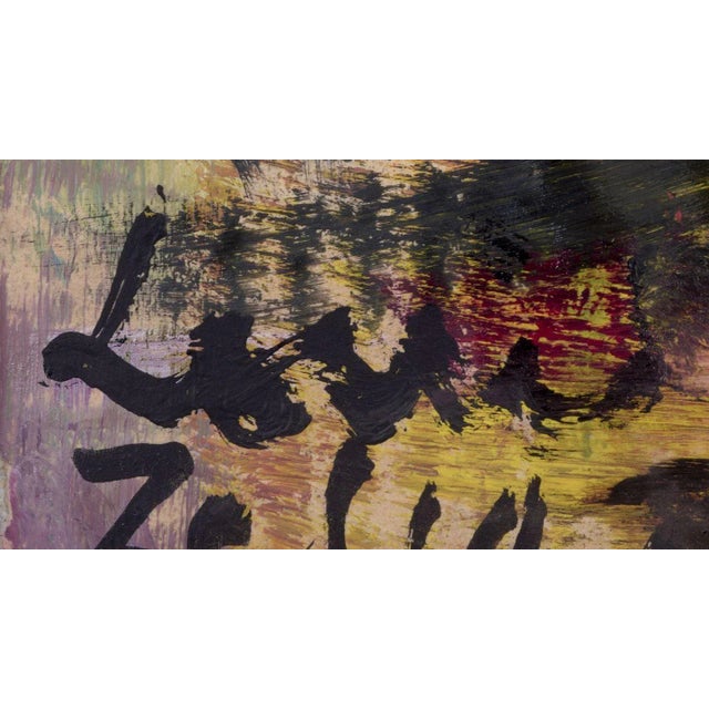 Louis Zelig, City Scene with Three Persons, 1970s, Oil on Canvas For Sale - Image 4 of 8