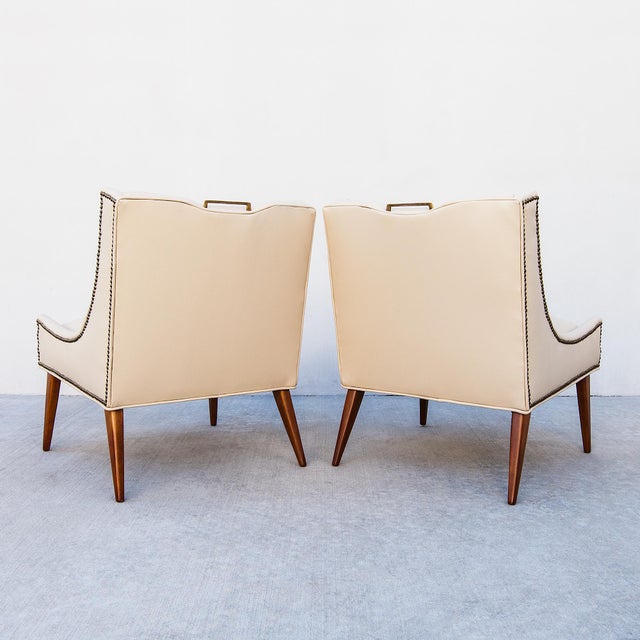 Restored 1950s Mid Century Modern Selig Lounge Chairs in Edelman Leather For Sale - Image 13 of 15