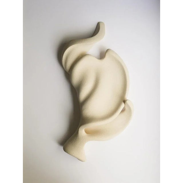 Stoneware Clay, Ceramic Flowing Silence Sculpture by Aleksandra Krasnopolska Dimensions: W 25 x D 10 x H 51 cm Materials:...