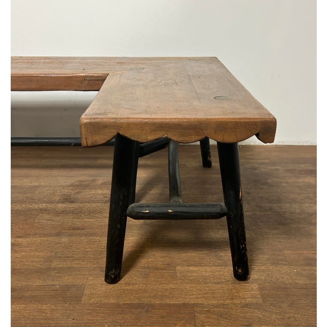 1940s C. 1940s Rustic Hand Made Adirondack Banquette Style Bench For Sale - Image 5 of 12