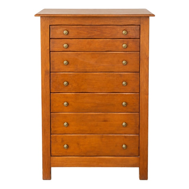 Vintage French Chest of 7 Drawers, 1970s For Sale