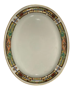 Large Wedgewood 1930's Art Deco Platter - Hand Painted and Signed - Clarence IV
