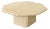 French Vintage Octagonal Travertine Coffee Table For Sale