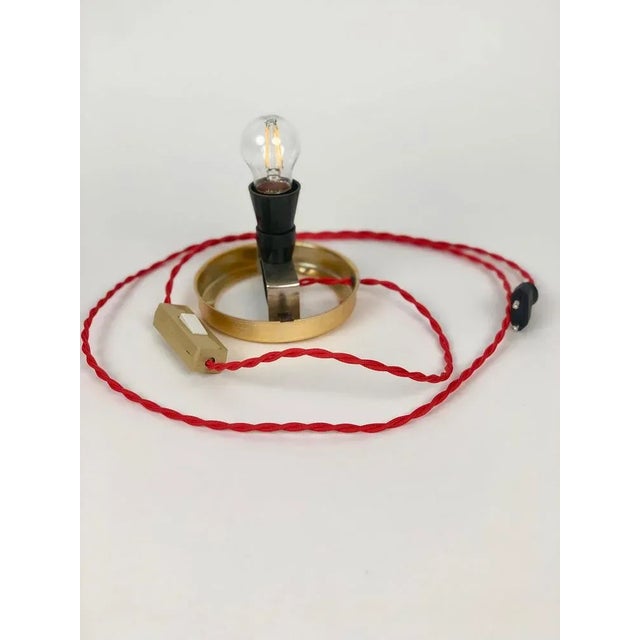 Orange Mid-Century Table Lamp in Red Opaline Glass attributed to Stepan Tabery, 1975 For Sale - Image 8 of 10