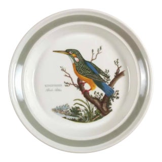Vintage Portmeirion Birds of Britain Kingfisher Bread & Butter Plate – Green Band For Sale