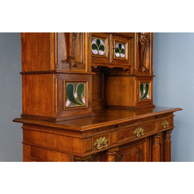 Vintage Sideboard in Oak For Sale - Image 9 of 18