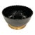 2000s Scallop Edge Chinoiserie Black Bowl For Sale