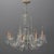 French Oversized Vintage Continental Cut & Strung Nine-Light Chandelier, Circa 1910 For Sale - Image 3 of 11