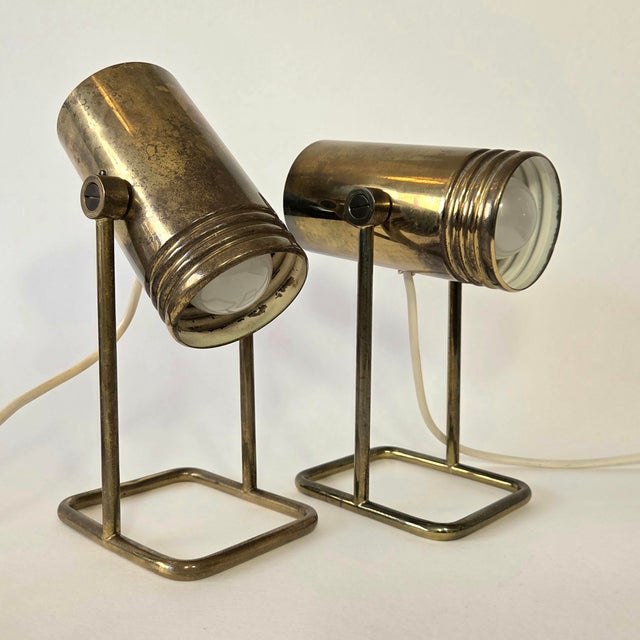 Minimalist, functional design. The spotlights can be easily adjusted in any direction. Beautiful patina. I have official...