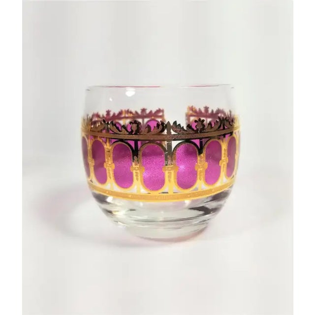 Mid 20th Century Culver 22k Gold Glassware Barware Midcentury Set of 4 For Sale - Image 13 of 13