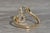 The Lenette: Ladies 14K Two Tone Script J Ring with Diamonds For Sale - Image 4 of 9