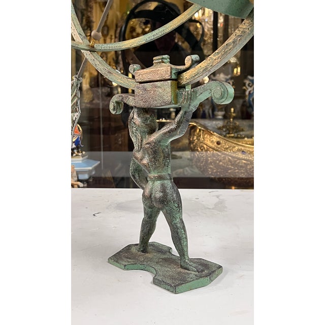 Bronze Armillary With Verdigris Patina For Sale - Image 10 of 12