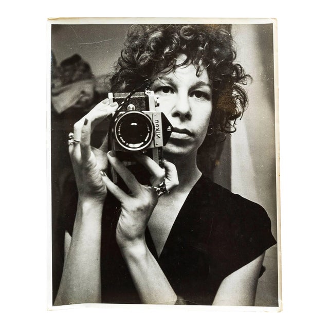 Nona Hatay, Vintage Silver Gelatin Rock and Roll Photogapher Nona Hatay Self Portrait For Sale