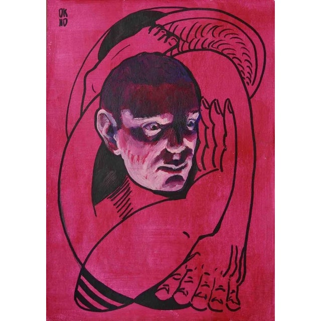 Contemporary Valeriya Shebelnichenko, What's Ahead? (1), Acrylic & Marker, 2023 For Sale - Image 3 of 3