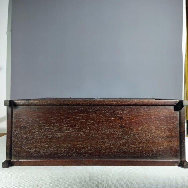 Chinese 1960s Huanghuali Curio Cabinet / Asymmetrical Display Shelf With Drawer For Sale - Image 3 of 8