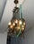 Mid-Century Modern Six-Light Chandelier in Brass and Nile Green Murano Glass, 1960s For Sale - Image 3 of 14