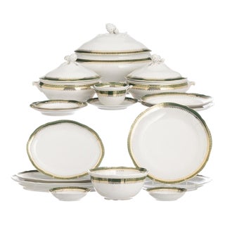Porcelain Dinner Service from Spal, Set of 71 For Sale