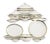 Porcelain Dinner Service from Spal, Set of 71 For Sale