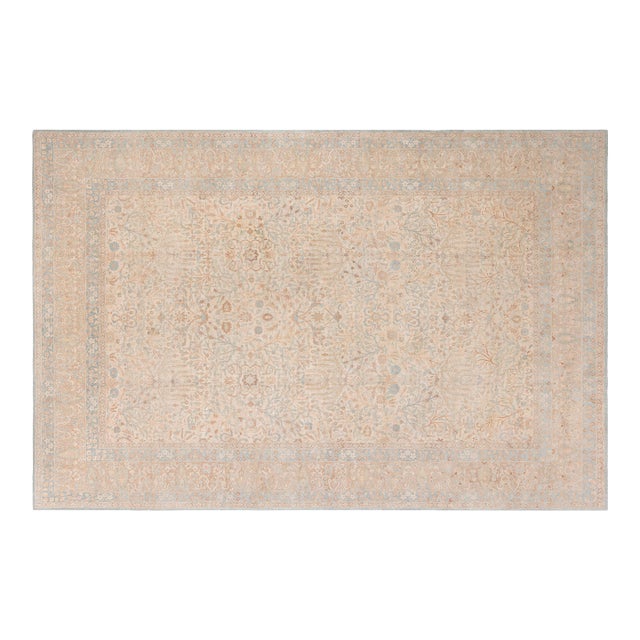 Fine 1920s Persian Tabriz Handmade Wool Rug For Sale