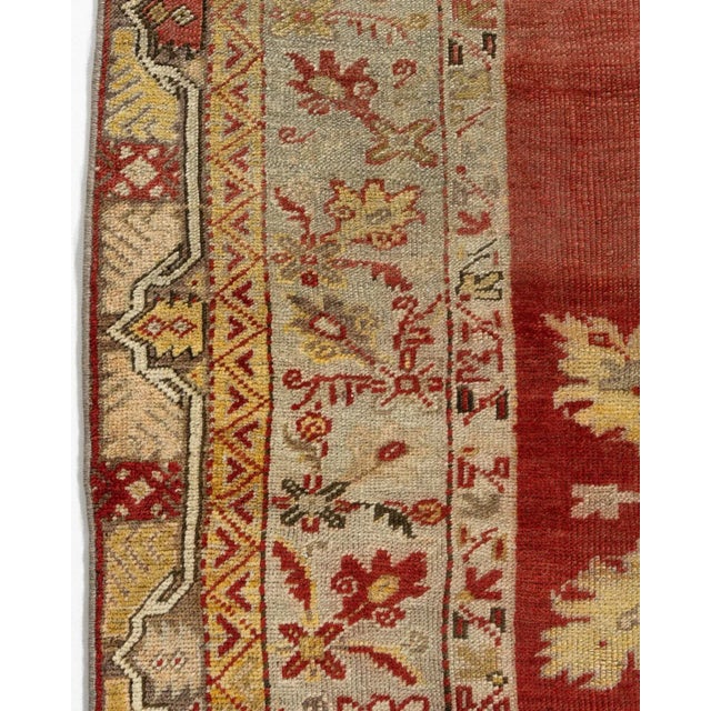 1940s 1940s Vintage Turkish Oushak Area Rug 3'5 X 5'8" For Sale - Image 5 of 10