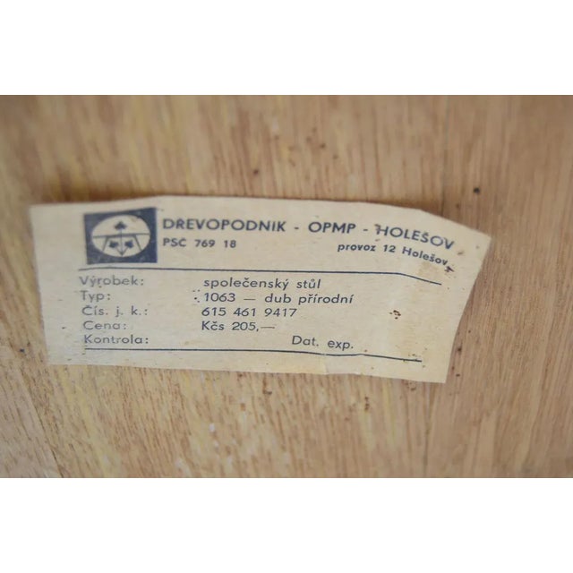 Vintage Coffee Table by Drevopodnik Holesov, 1970s For Sale - Image 9 of 10