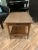 Dual tier semi oval accent table with drawer, rounded corners in excellent vintage condition with minimal age appropriate...