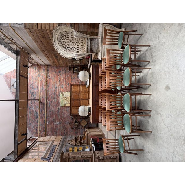 Bistro Chairs in Beech, Set of 14 For Sale - Image 4 of 11