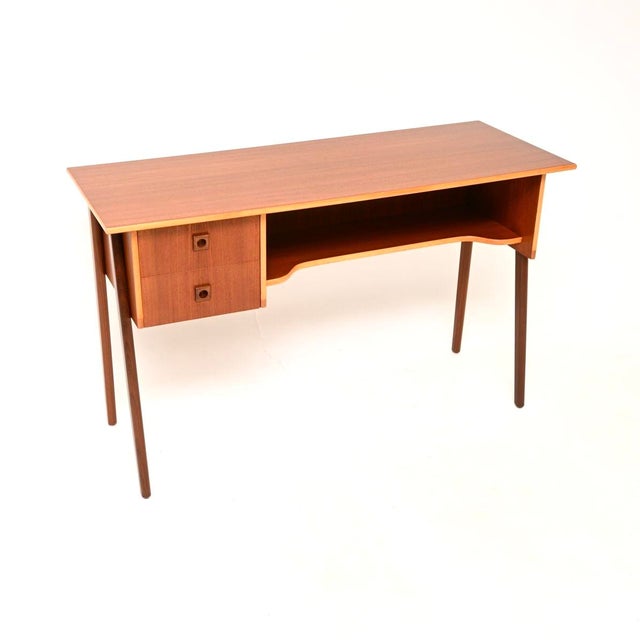 Danish Teak Free-Standing Desk, 1960s For Sale - Image 10 of 10