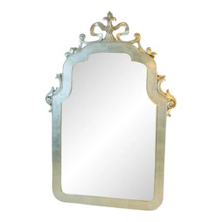 1970s Modern Art Nouveau Silvered Revival Mirror For Sale