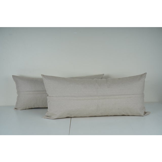 1990s Uzbek Suzani Pillow Cover - A Pair For Sale - Image 5 of 5