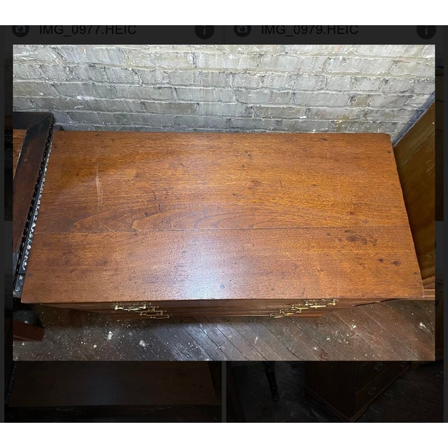 American Walnut 4 Drawer Dresser For Sale - Image 4 of 5