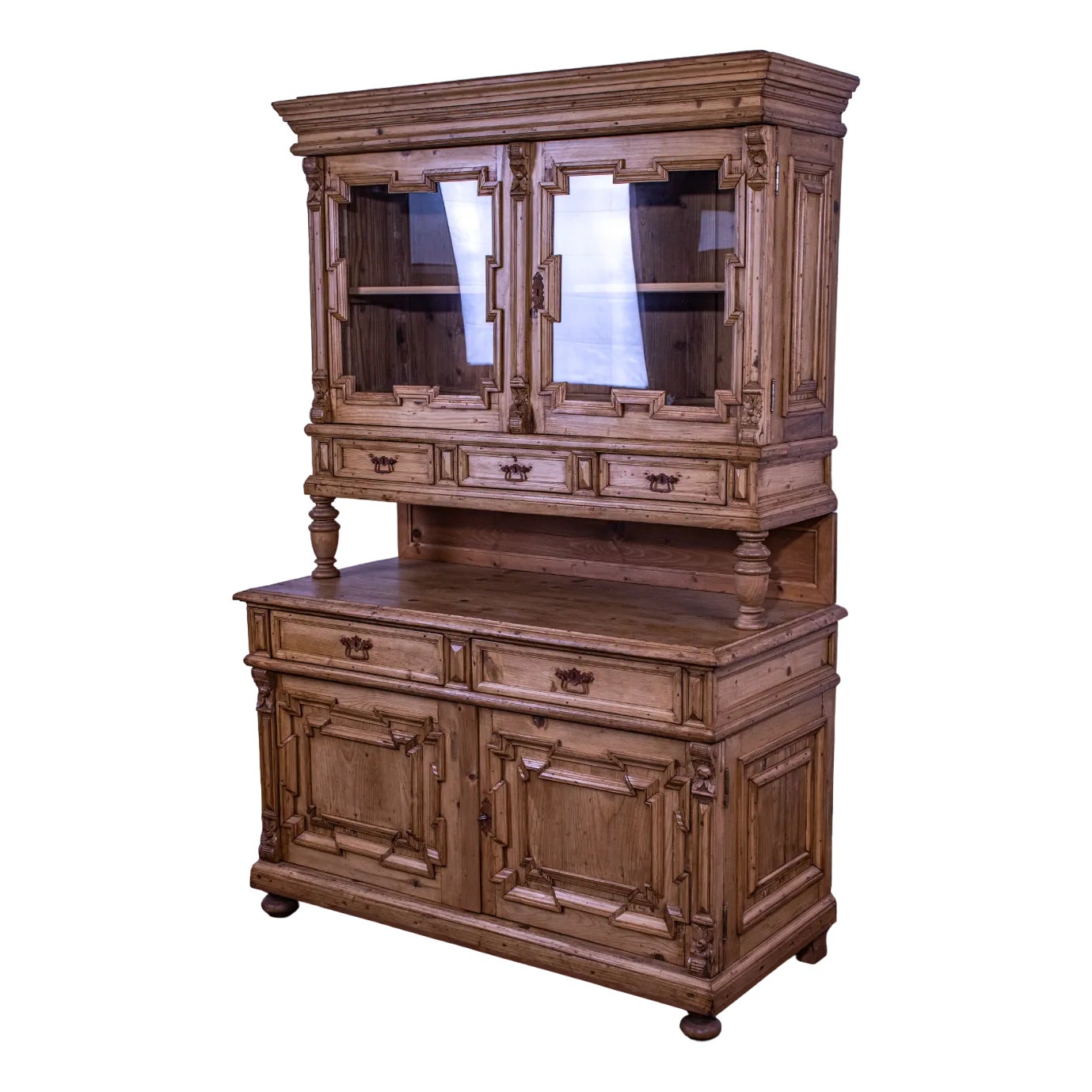 Antique Pine Kitchen Dresser/Buffet, 1905 | Chairish