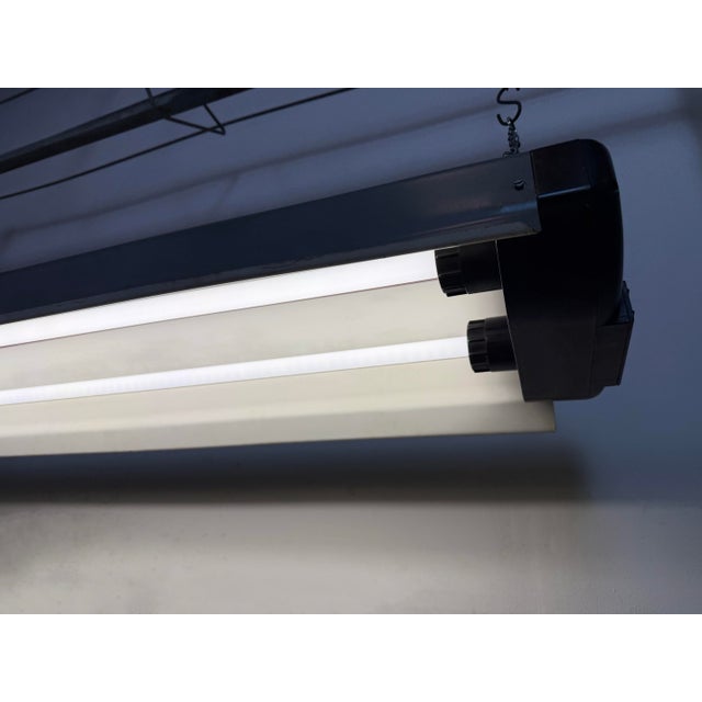 Industrial Grey Hanging Tube Light from Elektrosvit, 1960s For Sale - Image 11 of 18