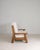 A masterwork of Belgian Brutalist design from circa 1970, this oak upholstered sofa embodies the movement's defining...