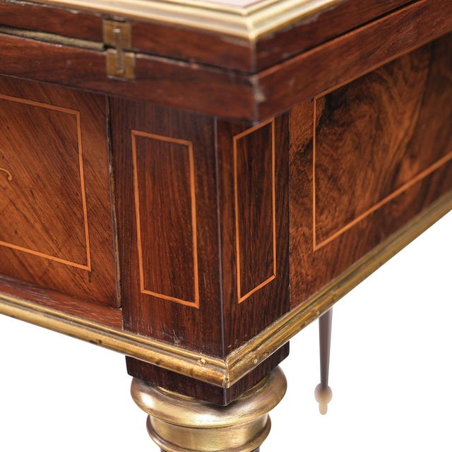 Foldable Gaming Table in Walnut, France, 1860 For Sale - Image 6 of 17