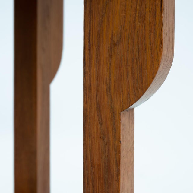 Dutch Art Deco Octagonal Side Table in Oak, 1920s For Sale - Image 11 of 18