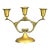 Mid 20th Century Art Nouveau Solid Brass Candelabra For Sale