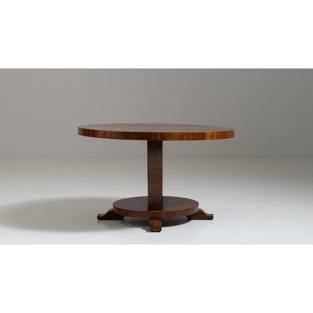 Chestnut 1930s French Chestnut Brown Art Deco Coffee Table For Sale - Image 8 of 15
