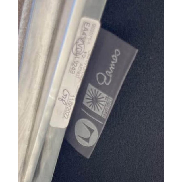 Eames for Herman Miller Soft Pad Executive Chair Ea437 in Buff Pebble Weave (2022) For Sale - Image 12 of 12