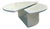 Karl Springer Style Modern Swivel Top Half Moon/Full Moon Coffee Table For Sale