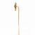 Vintage 14k Gold & Ruby Figural Sand Piper Stickpin For Sale - Image 4 of 9