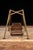 Antique Brass and Wood Folding Four-Passenger Lawn Glider Swing Salesman Sample For Sale In Chicago - Image 6 of 13