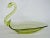 Yellow Art Glass Swan Vintage Candy Dish Bowl For Sale - Image 9 of 11